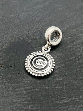 Pandora Chicago Cubs Dangle Charm Sterling Silver Jewelry